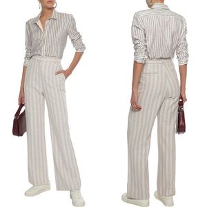 Acne Studios - Striped Linen Blend Trousers